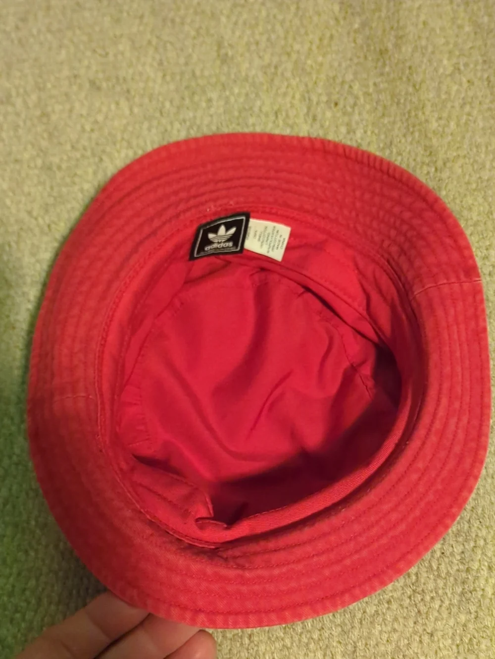 Adidas Trefoil Logo Bucket Hat Red/White